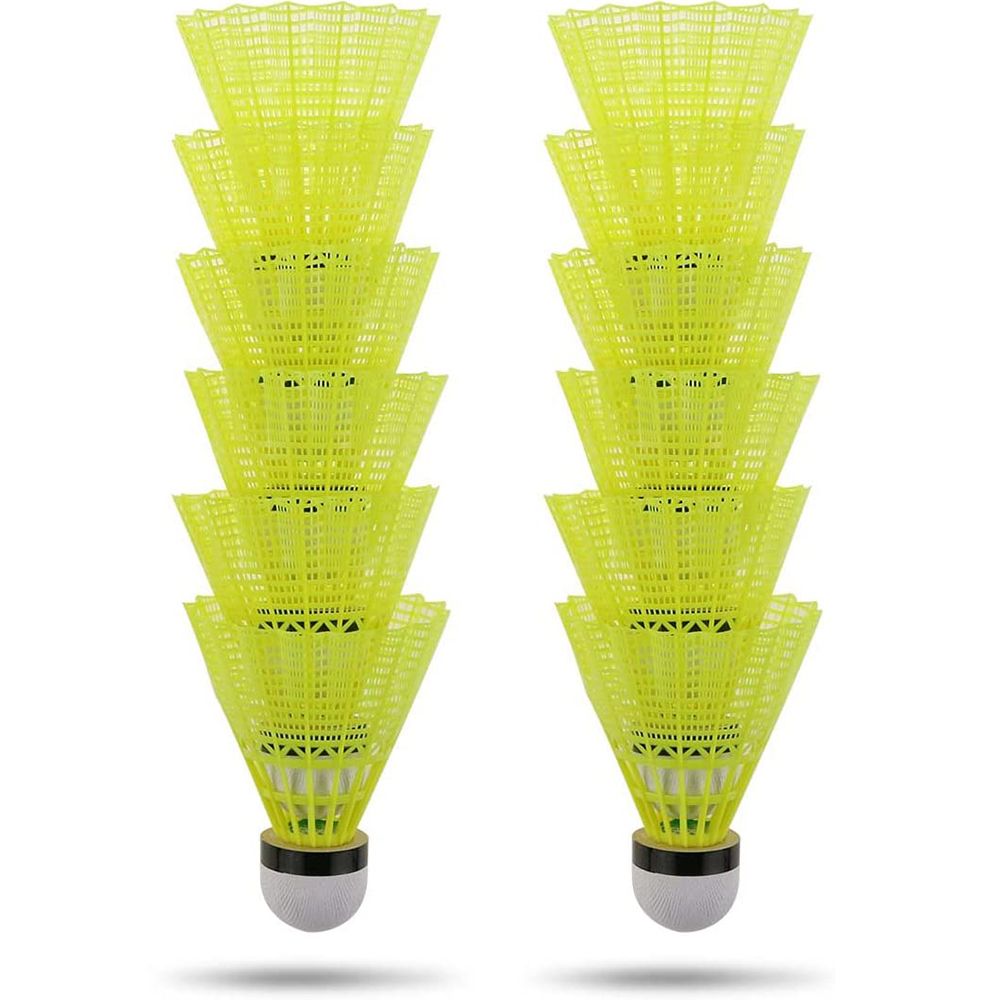 Badminton Nylon Shuttlecock - ลูกขนไก่แบดมินตันไนลอนมีความทนทานเทปติดในร่มลูกรองเท้ากีฬากลางแจ้ง