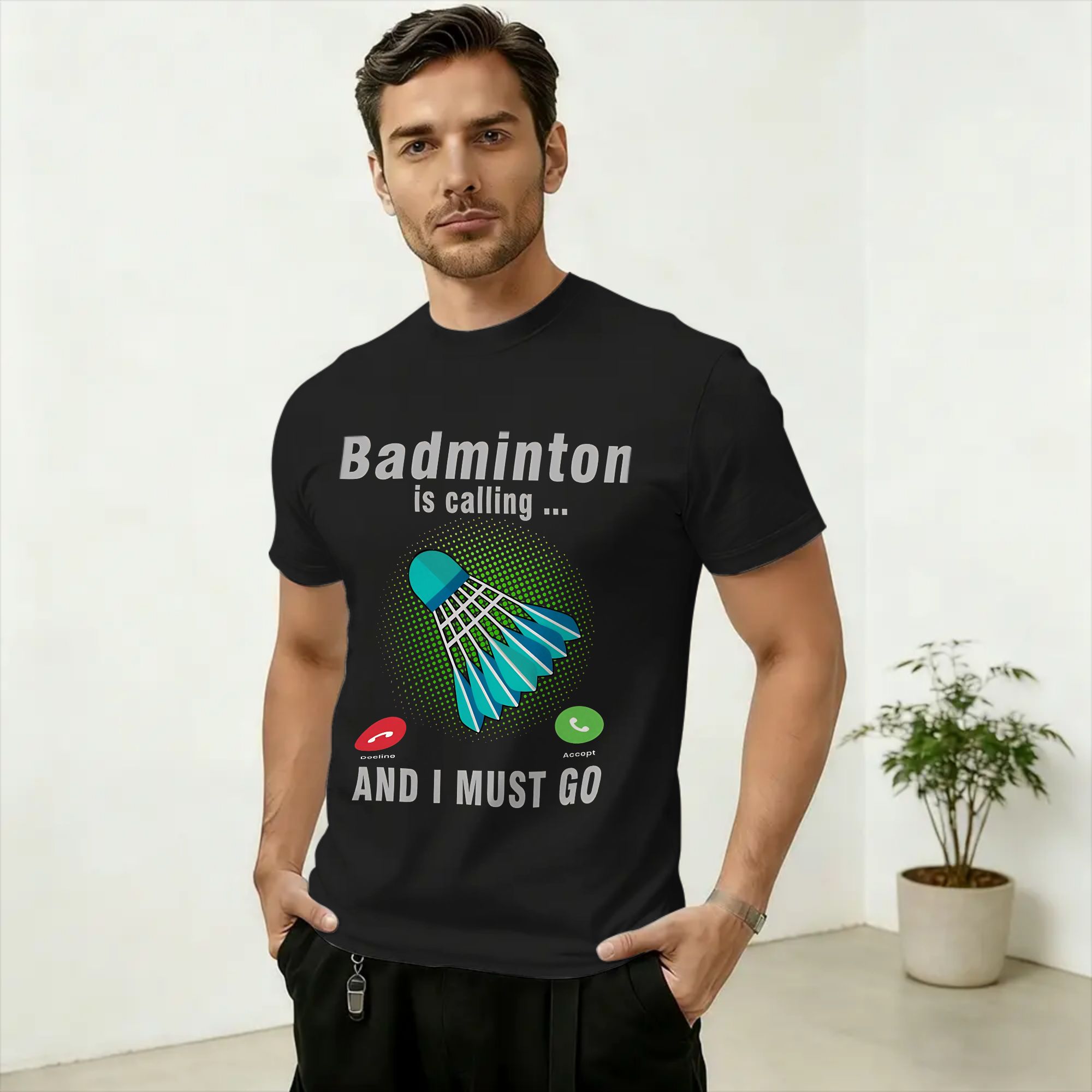 Badminton Is Calling - เสื้อยืดแบดมินตัน Is Calling And I Must