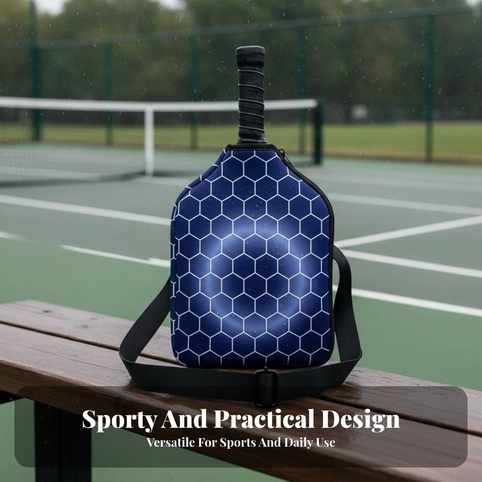 Racket Cover Bag - กระเป๋าใส่ไม้พายพิคเคิลบอลแบบสปอร์ตทำจากนีโอพรีน สำหรับพกพาอุปกรณ์พิคเคิลบอล เหมาะสำหรับการแข่งขันกลางแจ้งและทัวร์นาเมนต์