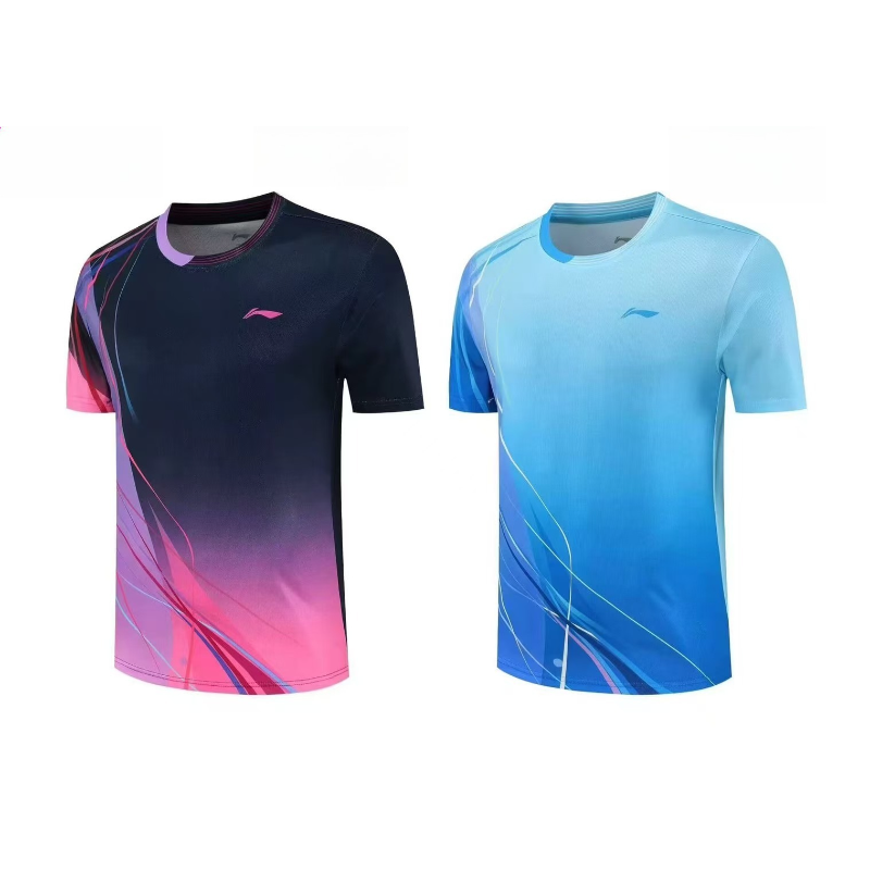Badminton Vector - ใหม่ชุดกีฬาเทเบิลเทนนิสแบดมินตันเทนนิสชุดฝึกซ้อมแขนสั้นระบายอากาศแห้งเร็วเสื้อยืดดูดซับเหงื่อเสื้อท็อป