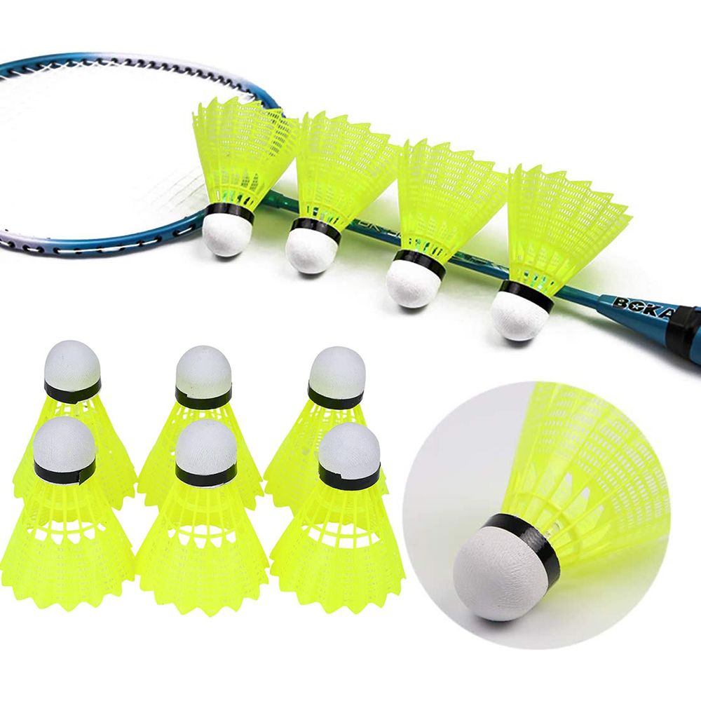 Badminton Nylon Shuttlecock - ลูกขนไก่แบดมินตันพลาสติกใหม่ ทนทาน แข็งแรง ลูกขนไก่ไนลอนสำหรับกีฬาแบดมินตันในร่ม ลูกขนไก่สำหรับฝึกซ้อมแบดมินตัน ลูกขนไก่ไนลอน