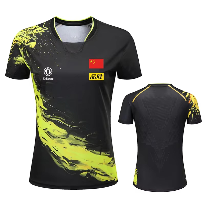 Badminton Vector - จีน Dragon ตารางเทนนิสพิมพ์เสื้อยืดสําหรับผู้ชายผู้หญิงเสื้อผ้าแฟชั่นกีฬาแบดมินตันเสื้อยืดปิงปอง Jersey ฟิตเนสเสื้อ