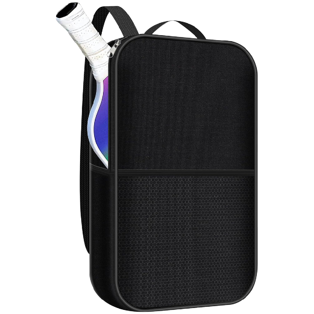 Racket Cover Bag - กระเป๋าใส่ไม้พายพิกเกิลบอลกันน้ำมีซิปพร้อมช่องใส่ไม้พาย 2 อัน 4 ลูก พร้อมช่องเก็บอุปกรณ์เสริม