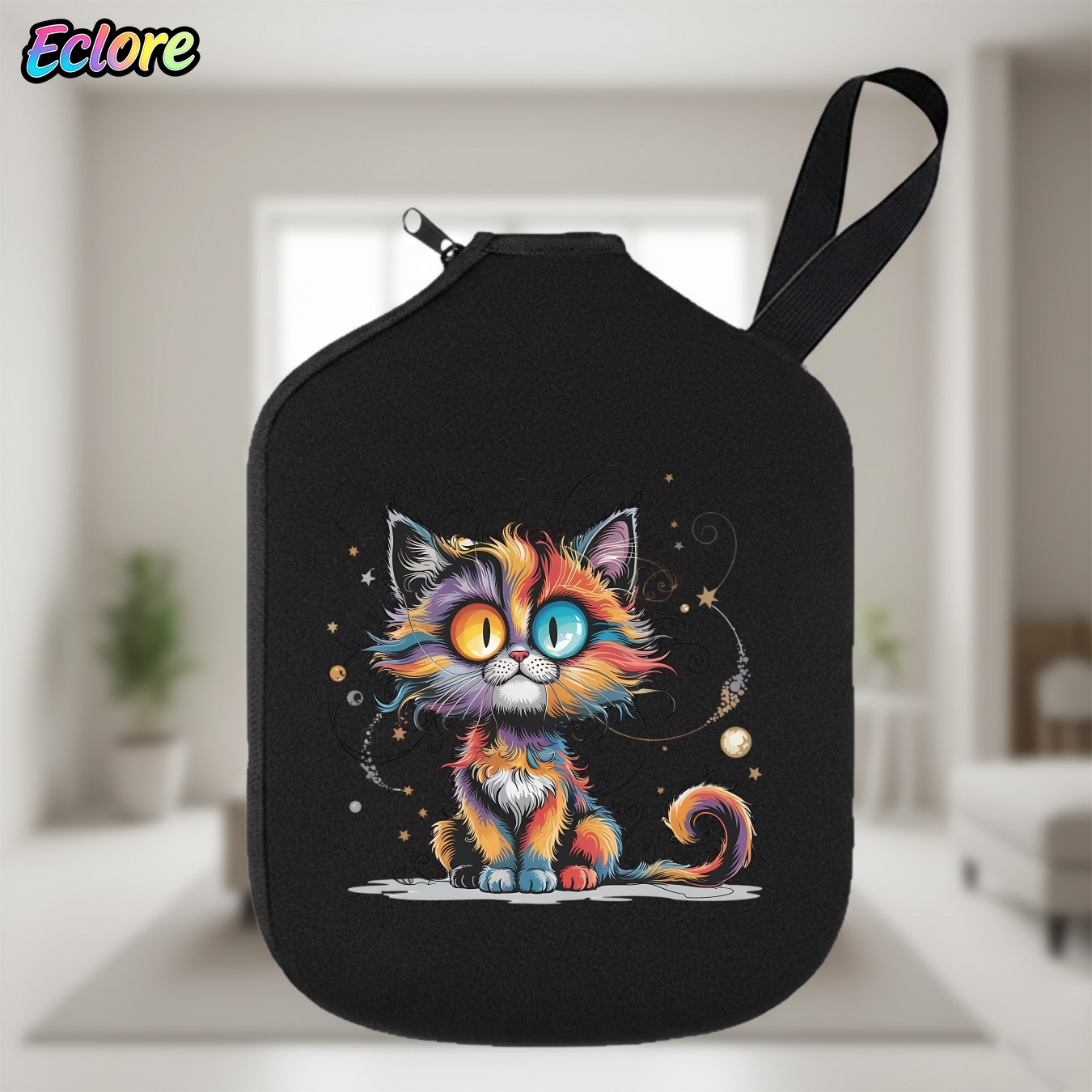 Racket Cover Bag - กระเป๋าใส่ไม้พายปิคเคิลบอล Galaxy Star Cat ทนทาน นุ่ม