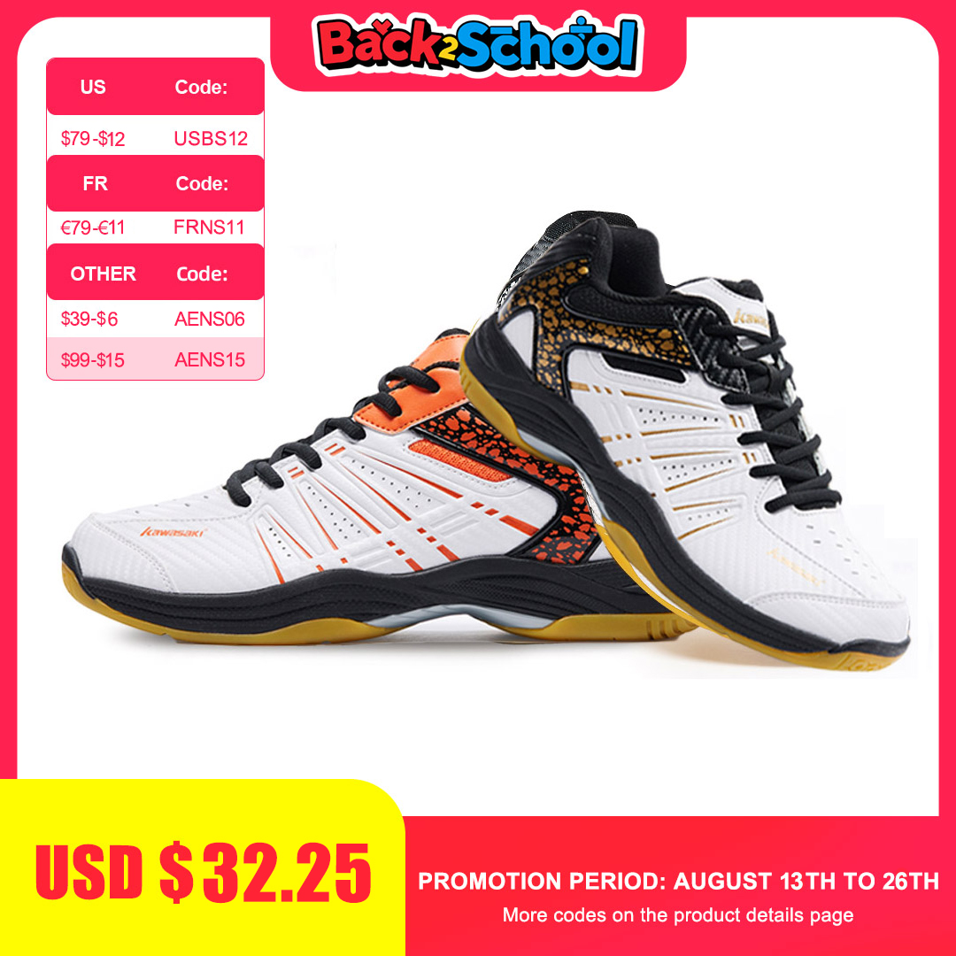 Badminton Footwork - รองเท้าแบดมินตันคาวาซากิBreathable Anti-ลื่นกีฬารองเท้าเทนนิสสําหรับผู้ชายผู้หญิงรองเท้าผ้าใบK-063