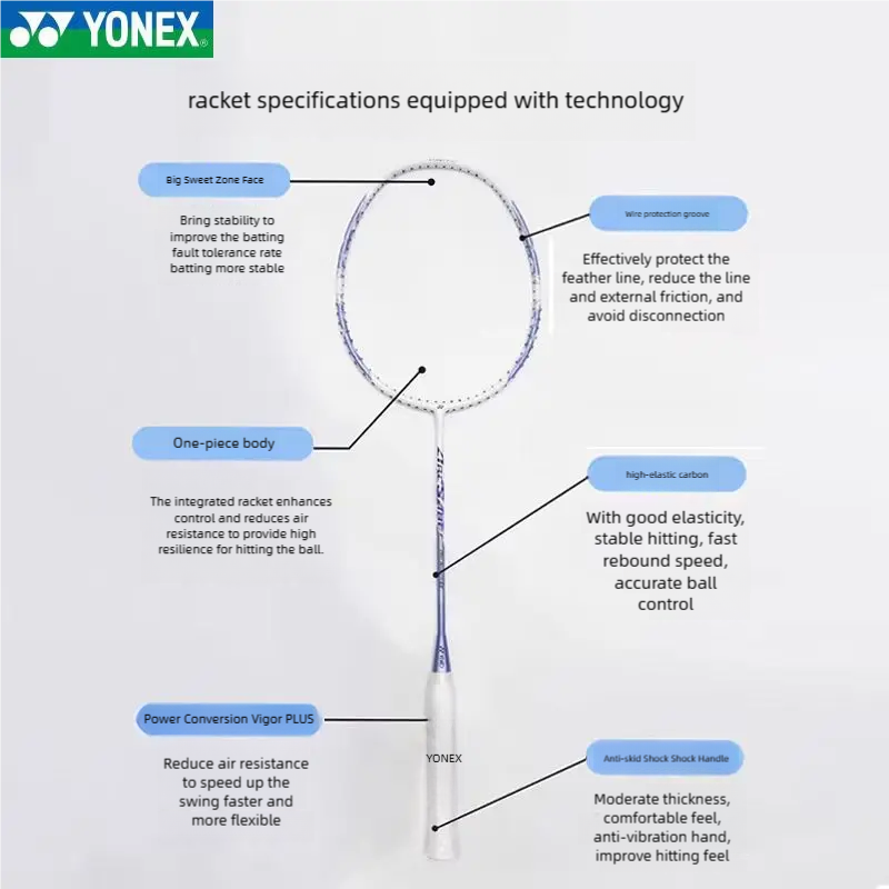 ไม้แบดมินตัน YONEX ARCSABER 8  - Badminton Yonex Nanoflare บทวิจารณ์และราคา