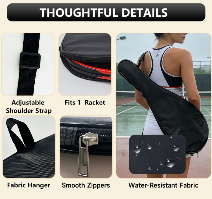ปลอกคลุมไม้เทนนิสแบบพกพา ชุดเด - Racket Cover Bag บทวิจารณ์และราคา