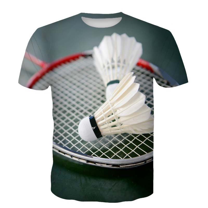 เสื้อยืดแบดมินตัน ลายลูกขนไก่  - Badminton Aesthetic บทวิจารณ์และราคา