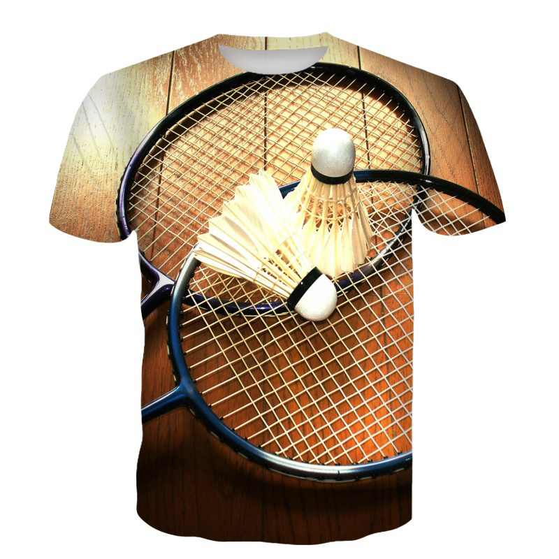 เสื้อยืดแบดมินตัน ลายลูกขนไก่  - Badminton Aesthetic บทวิจารณ์และราคา