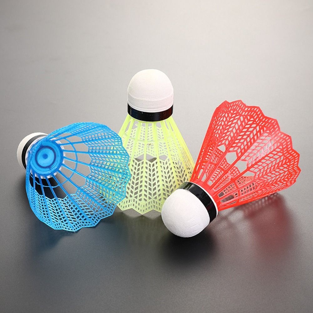 ลูกขนไก่พลาสติกกันลม6/12ชิ้นหั - Badminton Nylon Shuttlecock บทวิจารณ์และราคา