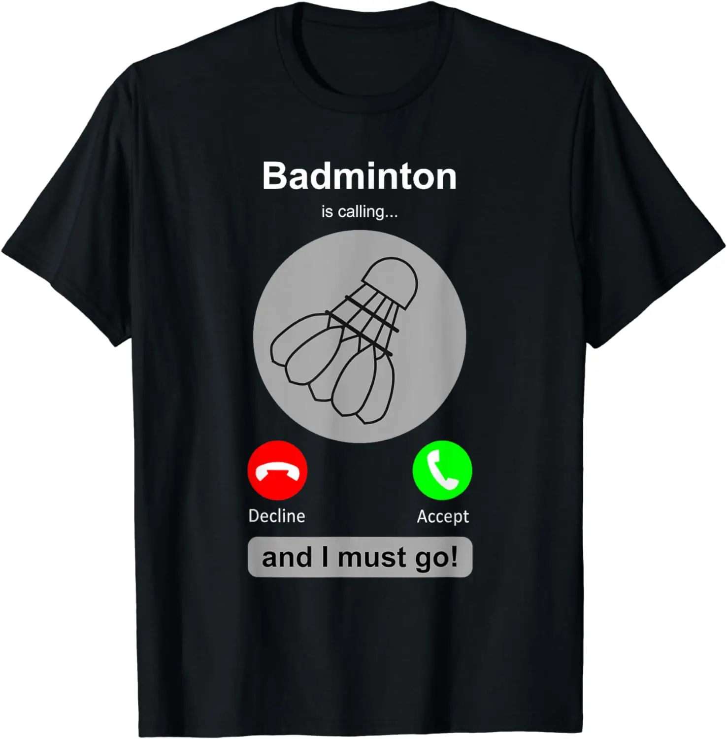 เสื้อยืดแบดมินตันตลกๆ คำคมเกี่ - Badminton Is Calling บทวิจารณ์และราคา
