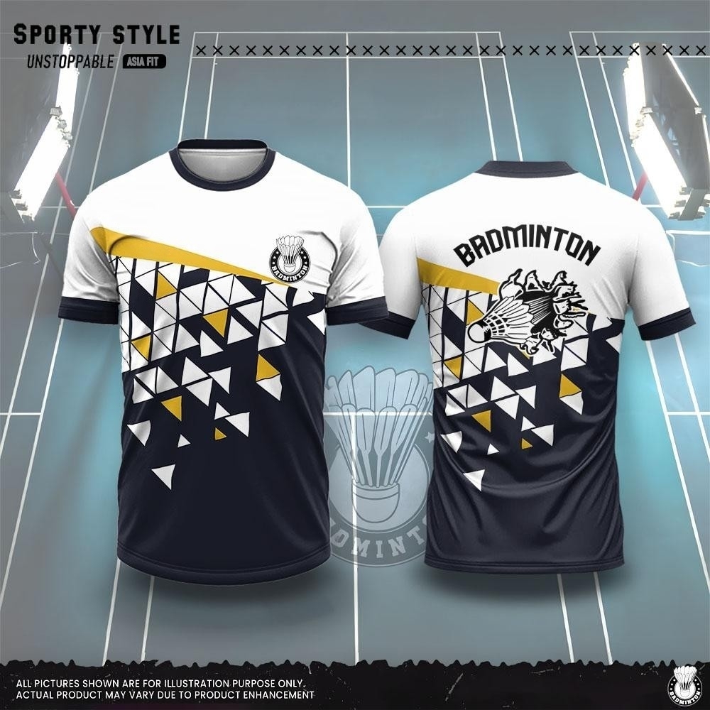เสื้อยืดผู้ชายแฟชั่นลายพิมพ์ 3 - Badminton Aesthetic บทวิจารณ์และราคา
