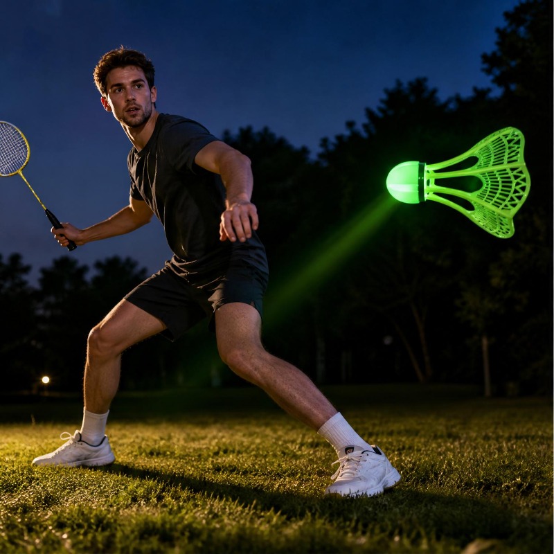 ลูกขนไก่แบดมินตันเรืองแสงกันลม - Badminton Nylon Shuttlecock บทวิจารณ์และราคา