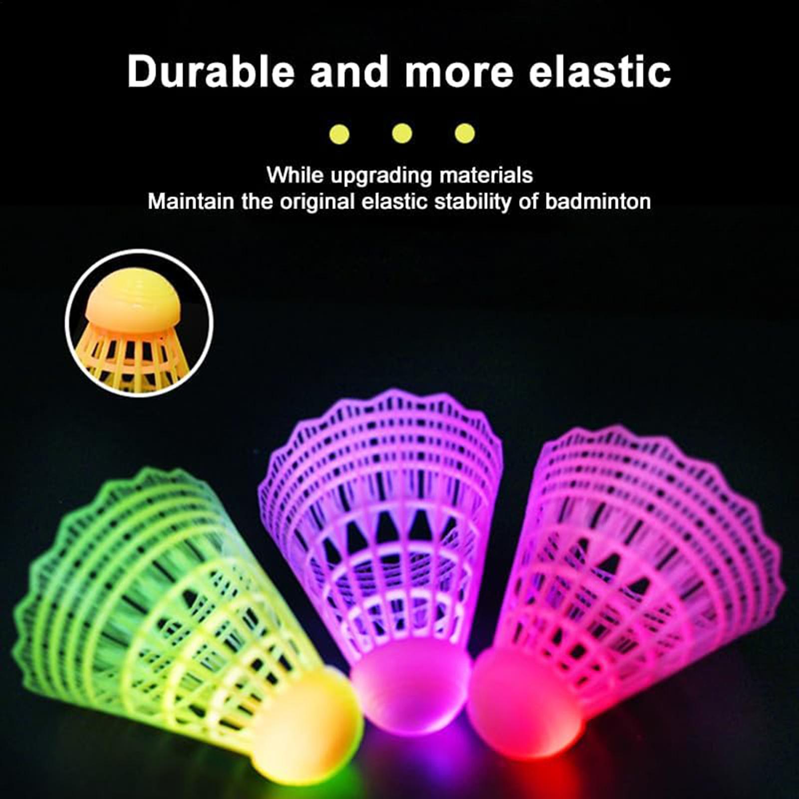 ลูกแบดมินตัน LED 3 ชิ้น ไฟหลาก - Badminton Nylon Shuttlecock บทวิจารณ์และราคา