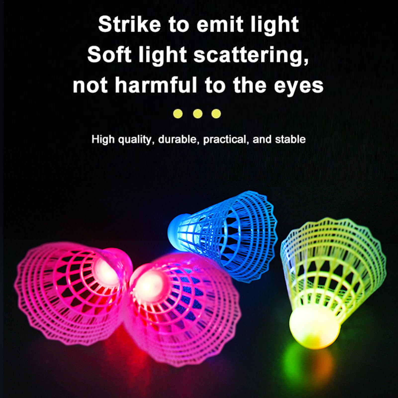 ลูกแบดมินตัน LED 3 ชิ้น ไฟหลาก - Badminton Nylon Shuttlecock บทวิจารณ์และราคา