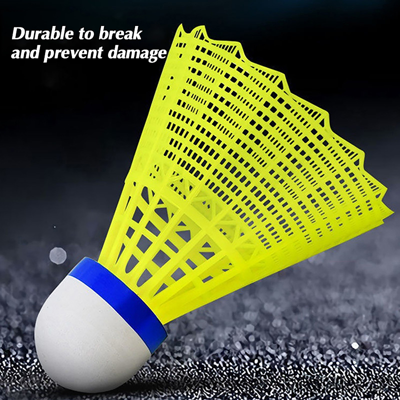 【W】ลูกแบดมินตันพลาสติก 1 ชิ้น  - Badminton Nylon Shuttlecock บทวิจารณ์และราคา