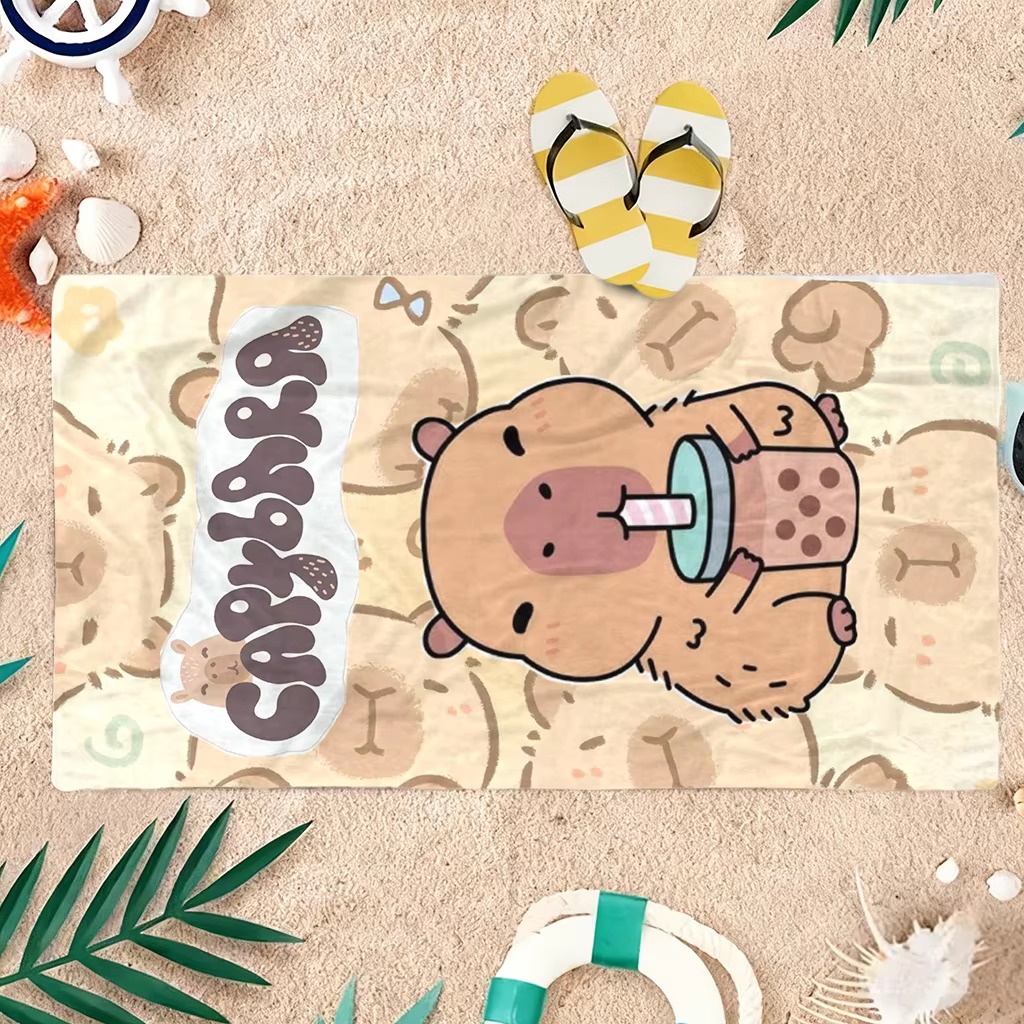 ผ้าเช็ดตัวลายการ์ตูนคาปิบาร่า  - Towel Small Sport บทวิจารณ์และราคา